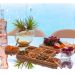 Petisqueira de Bambu 4 Divisórias Bandeja 33x10cm Plasvale S