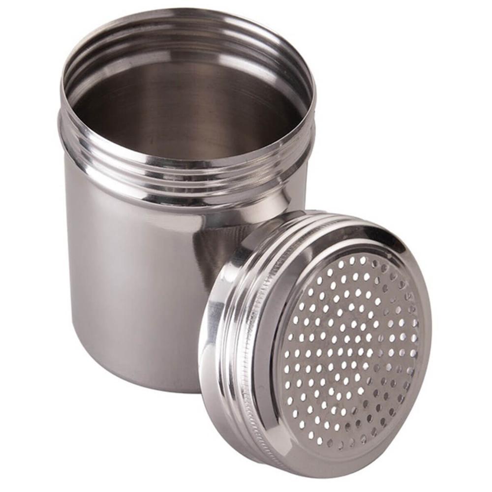 Saleiro de Mesa Restaurante Dispenser Porta Temperos Inox 7x10cm Plasvale