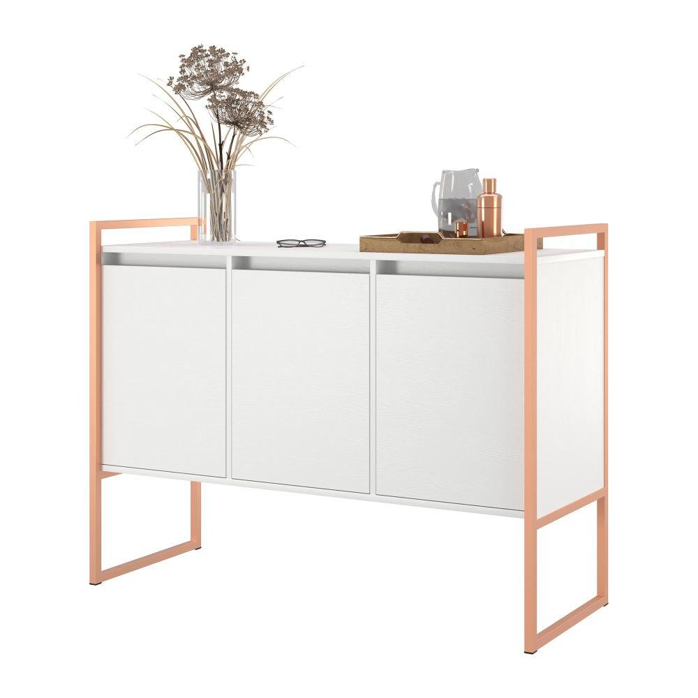Aparador Buffet Estilo Industrial com Pés em Aço 2 Unidades