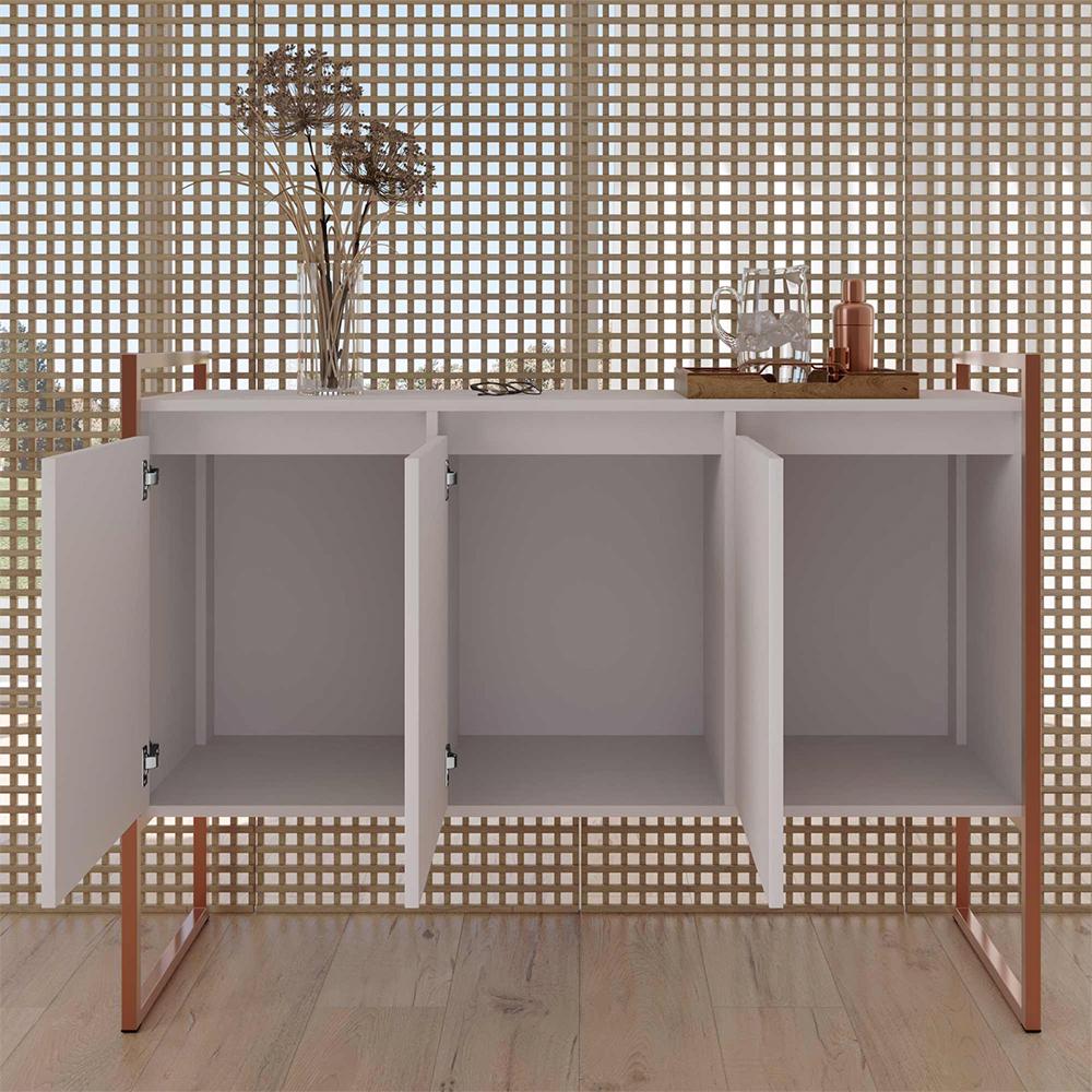 Aparador Estilo Industrial Buffet com 3 Portas