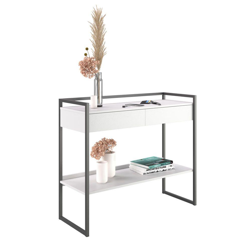 Aparador Industrial Com Prateleira Dexter - Preto/Cobre