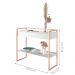 Aparador Moderno Estilo Industrial 2 Gavetas Branco Cobre