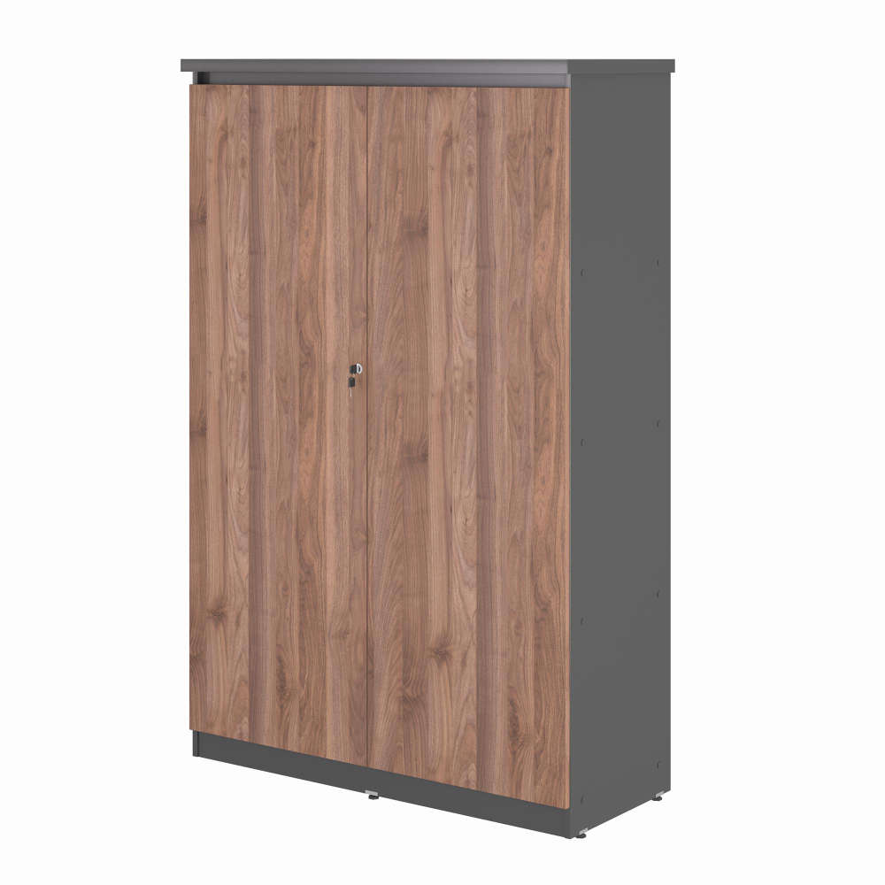 Armário 2 Porta com Mesa Portugal Noce Preto