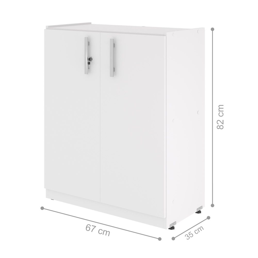 Armario Baixo com 2 Portas Versare Branco