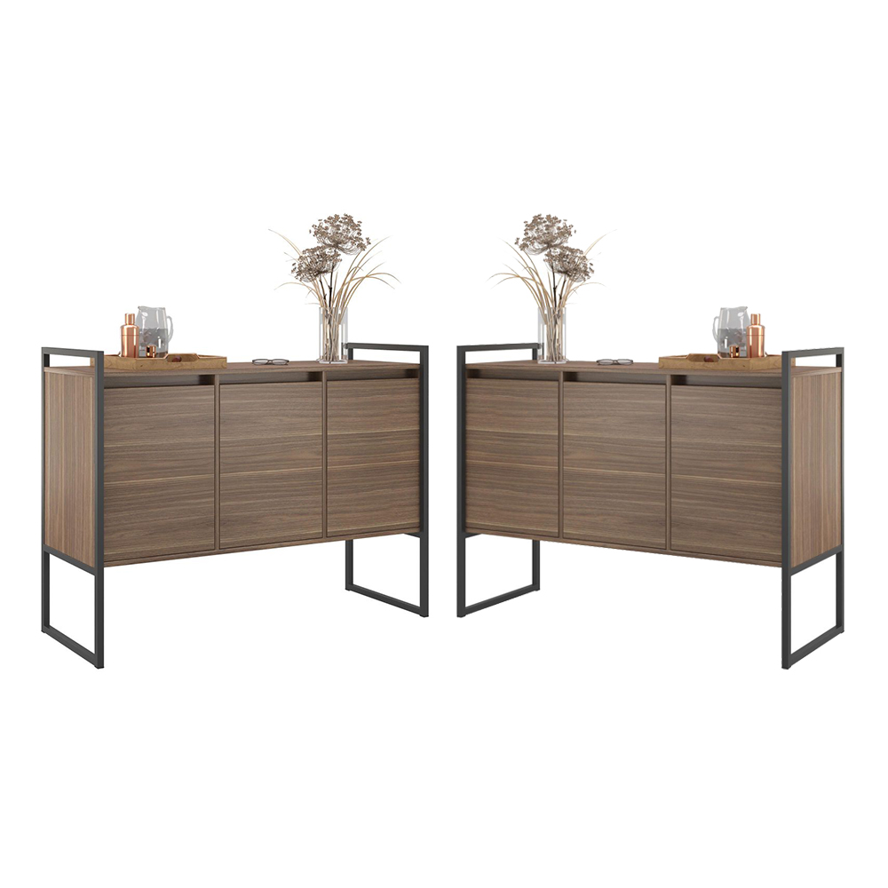 Armario Industrial 3 Portas Balso Conjunto 2 Peças - Affara