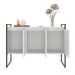 Armario Industrial 3 Portas Balso Conjunto 2 Peças - Branco