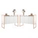 Armario Industrial 3 Portas Balso Conjunto 2 Peças - Branco Cobre