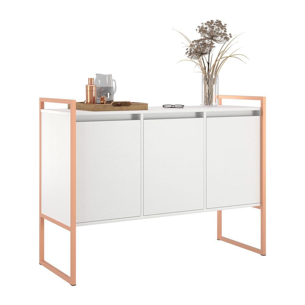 Armario Industrial 3 Portas Balso Conjunto 2 Peças - Branco Cobre