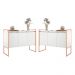 Armario Industrial 3 Portas Balso Conjunto 2 Peças - Branco Cobre