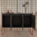 Armario Industrial 3 Portas Balso Preto Cobre