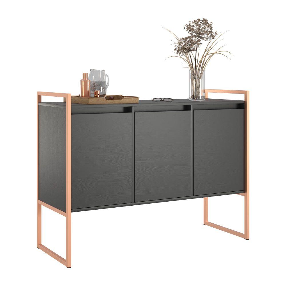Armario Industrial 3 Portas Balso Preto Cobre