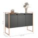 Armario Industrial 3 Portas Balso Preto Cobre