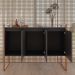 Armario Industrial 3 Portas Balso Preto Cobre