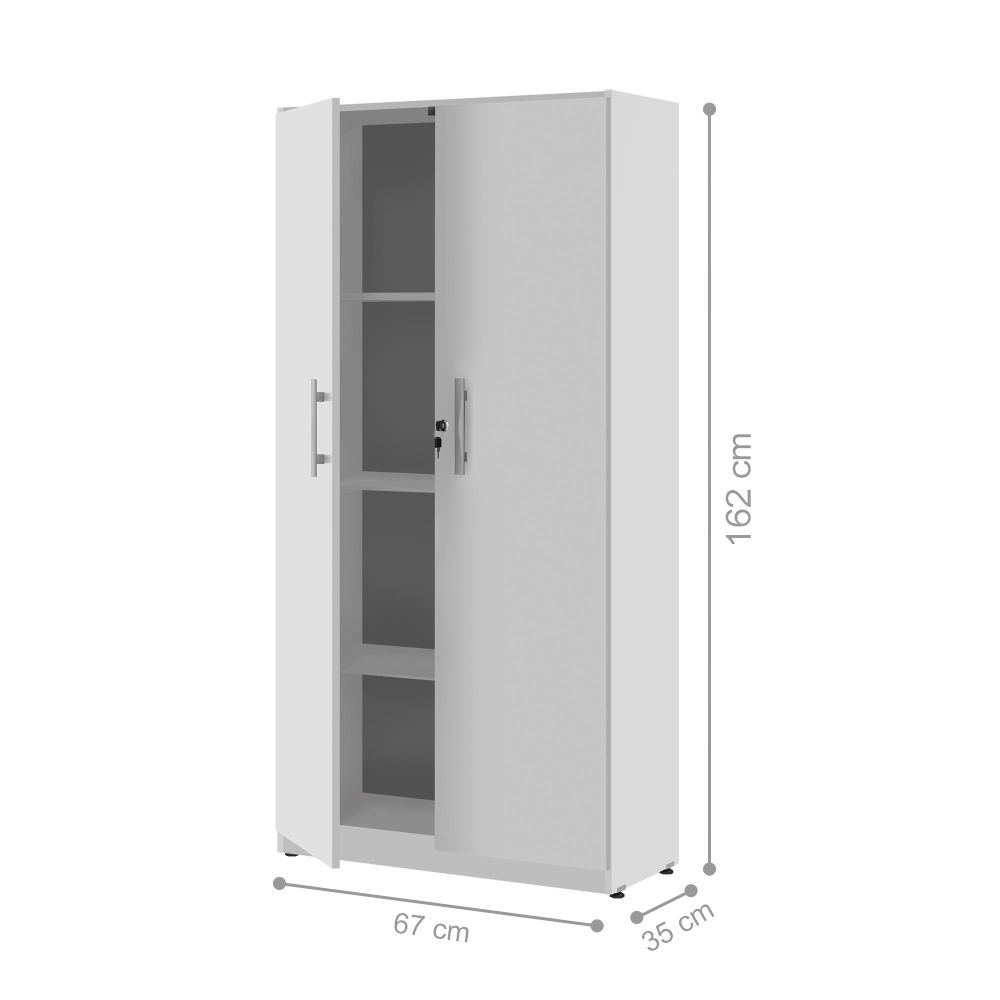 Armario com 2 Portas Livea Branco