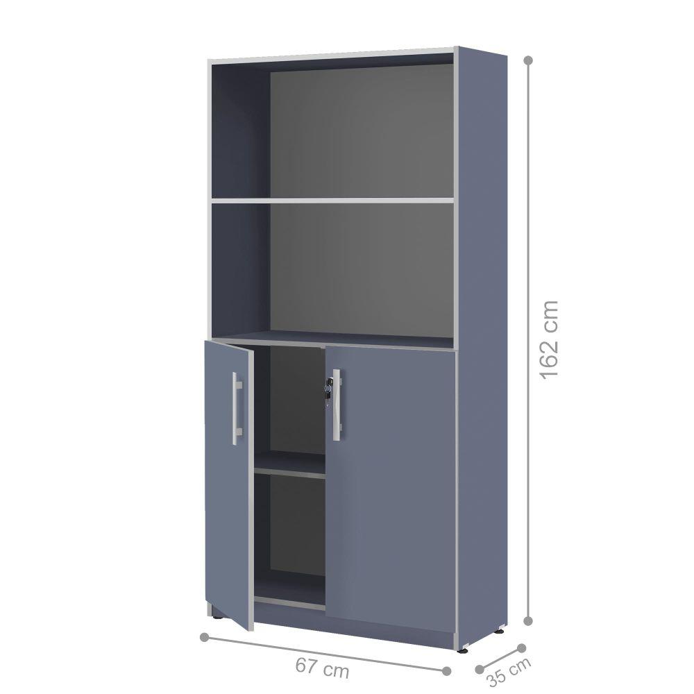 Armario com 2 Portas Niver Azul