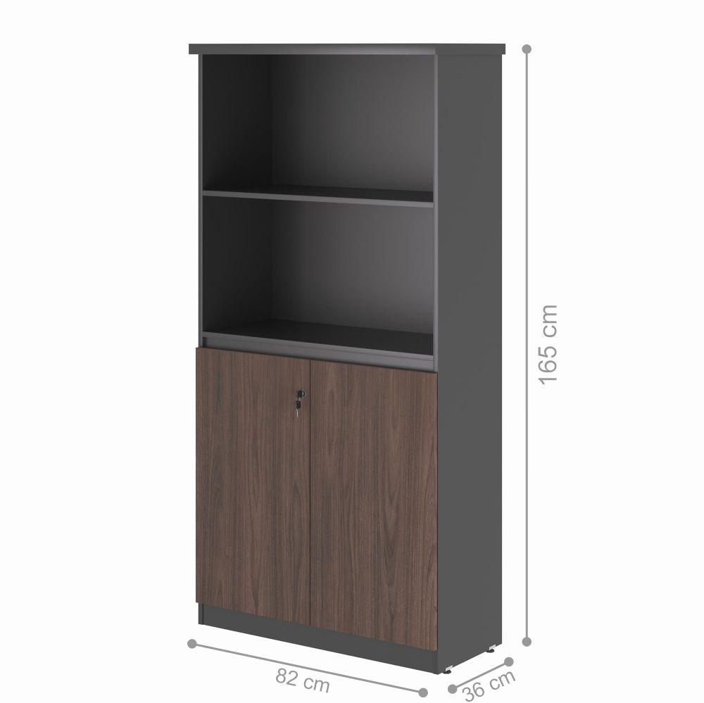 Armario com 2 Portas Paris Freijo Preto