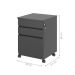 Arquivo com 3 Gavetas Medina Preto Onix
