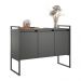Balcão Buffet Aparador Industrial 3 Portas - Pedro Onix