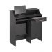 Balcao Caixa Stamp com Gaveta Preto Onix