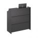 Balcao Caixa Stamp com Gaveta Preto Onix