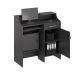 Balcao Caixa Stamp com Gaveta Preto Onix