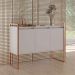 Buffet 3 Portas Rouxe Branco Cobre