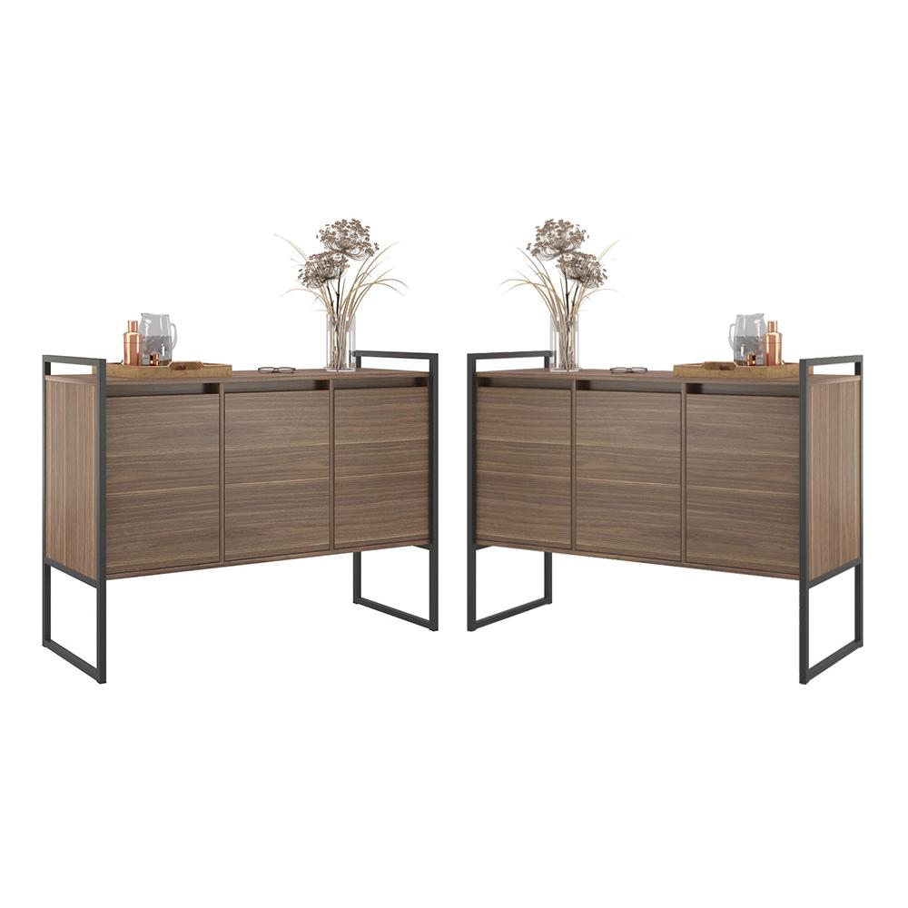 Buffet Industrial 3 Portas Affara Conjunto 2 Unidades