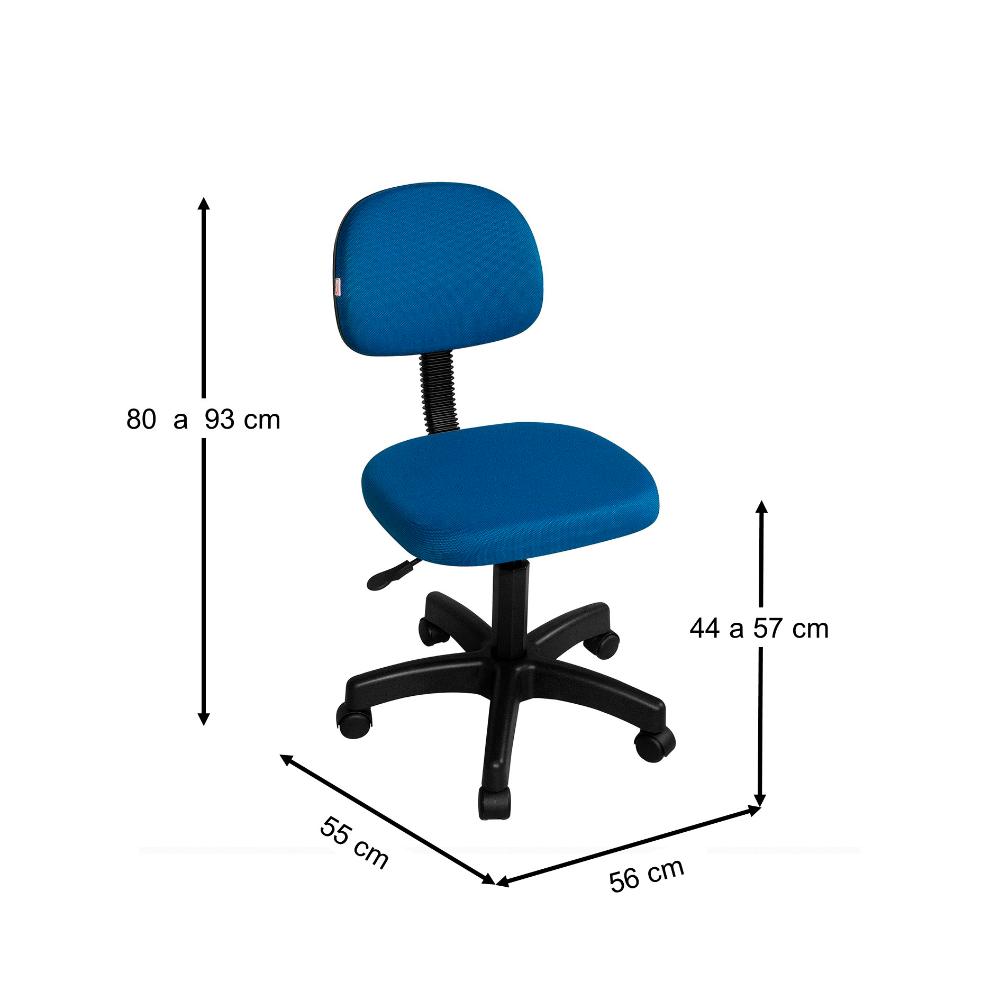 Cadeira Para Escritório Giratória Viena Azul
