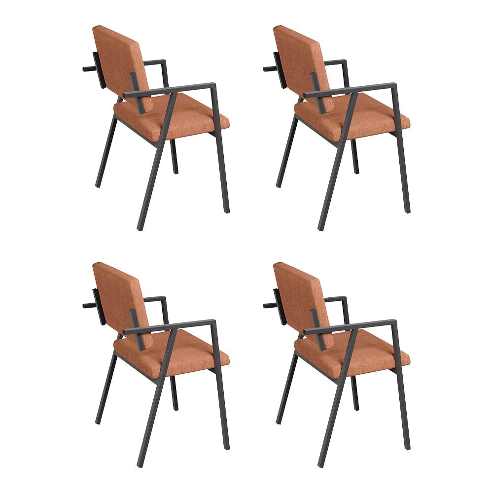 Conjunto 4 Poltrona Podium Plus Terracota