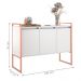 Conjunto Aparador Industrial 2 e 3 portas Branco Cobre