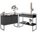 Conjunto Buffet Compacto e Aparador Industrial Preto