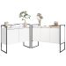Conjunto Buffet Industrial 2 e 3 portas Branco Preto