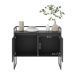 Conjunto Buffet Industrial 2 e 3 portas Preto