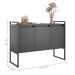 Conjunto Buffet Industrial 2 e 3 portas Preto