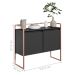 Conjunto Buffet Industrial 2 e 3 portas Preto Cobre