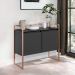 Conjunto Buffet Industrial 2 e 3 portas Preto Cobre