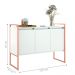 Conjunto Buffet e Aparador Industrial Branco Cobre