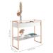 Conjunto Buffet e Aparador Industrial Branco Cobre