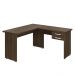 Conjunto Mesa Escritório Lisboa Marrom