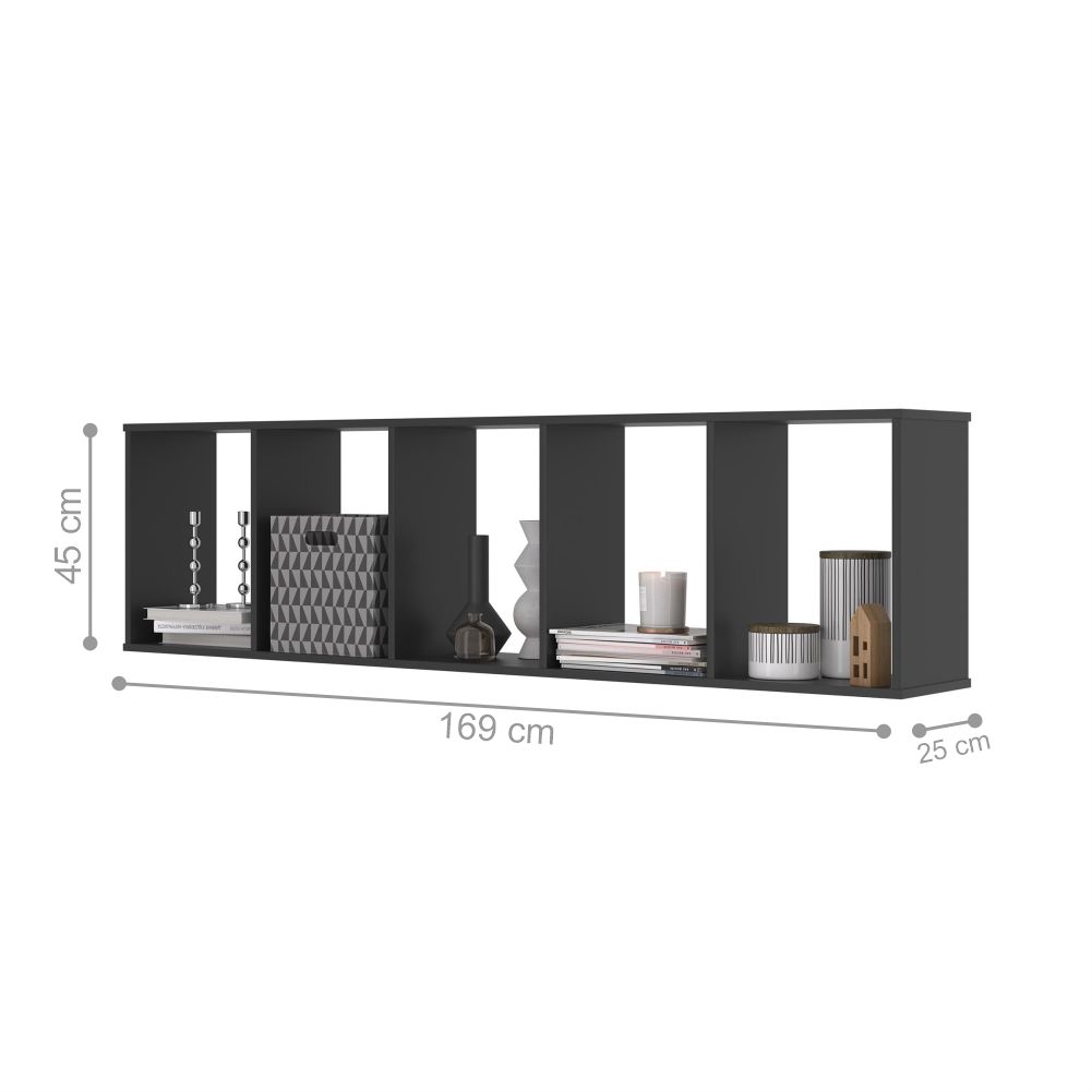 Conjunto Nichos 15 Compartimento Monique Preto Onix