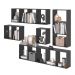 Conjunto Nichos 15 Compartimento Monique Preto Onix