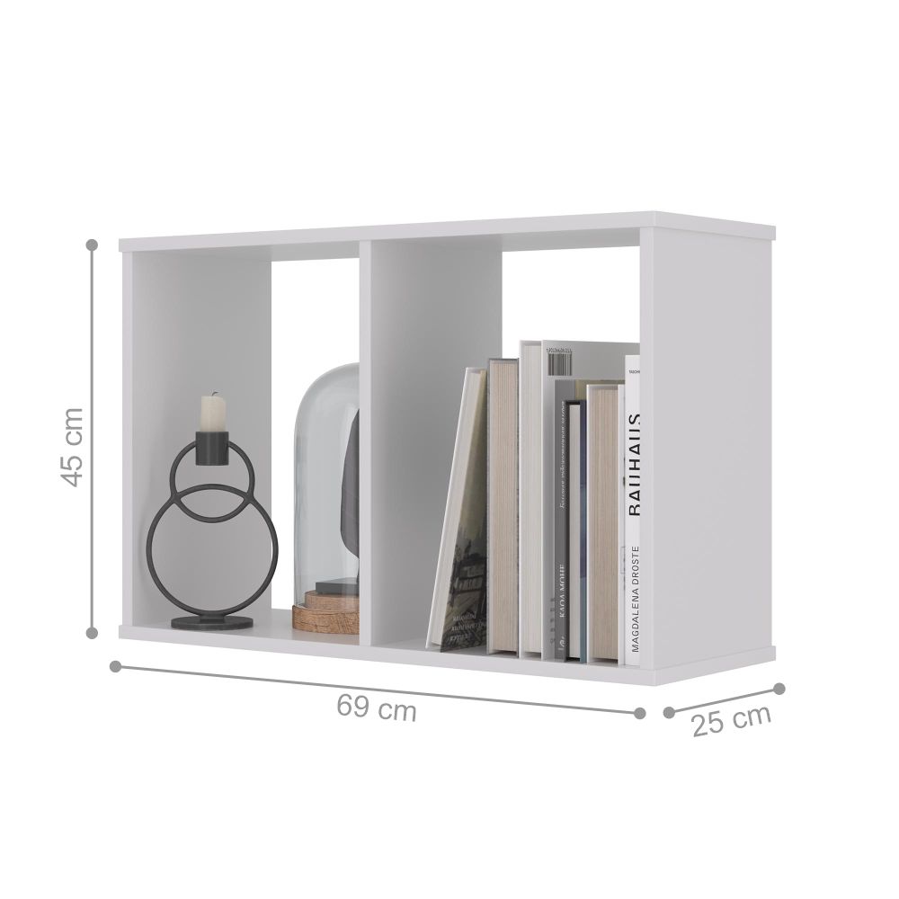 Conjunto Nichos 2 Compartimento Chicago Branco