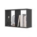 Conjunto Nichos 2 Compartimento Chicago Preto Onix