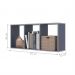 Conjunto Nichos 3 Compartimento Colorado Azul