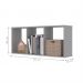 Conjunto Nichos 3 Compartimento Colorado Cinza