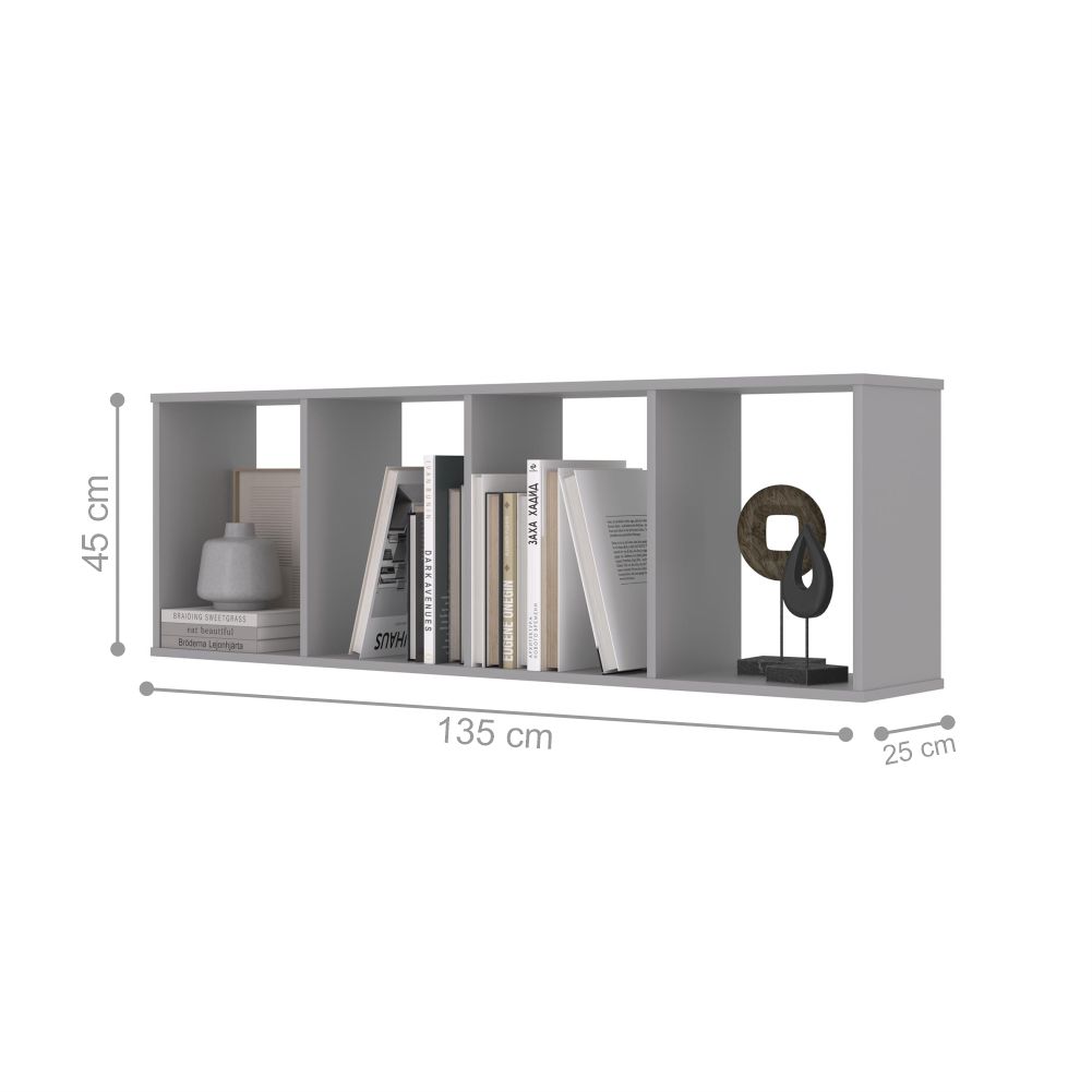 Conjunto Nichos 4 Compartimento Miami Cinza