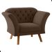 Conjunto Poltrona Decorativa Roseira Inca Marrom