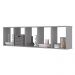 Conjunto de 5 Nichos Hawaii Cinza
