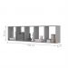 Conjunto de 5 Nichos Hawaii Cinza