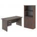 Conjunto de Mesa e Armário Estante Cruzeiro Freijo
